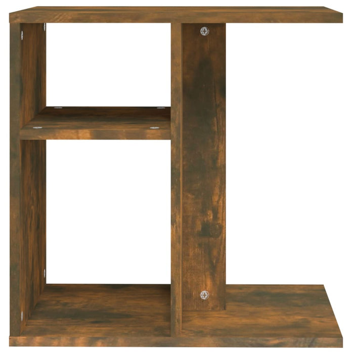 Side Table Smoked Oak 50x30x50 cm Engineered Wood.