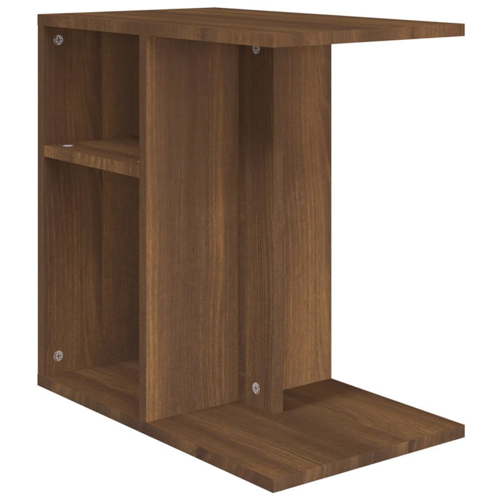 Side Table Brown Oak 50x30x50 cm Engineered Wood.