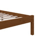 Bed Frame Honey Brown Solid Wood 140x190 cm.