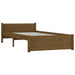 Bed Frame Honey Brown Solid Wood 90x190 cm 3FT Single.