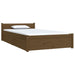 Bed Frame with Drawers Honey Brown 90x200 cm.