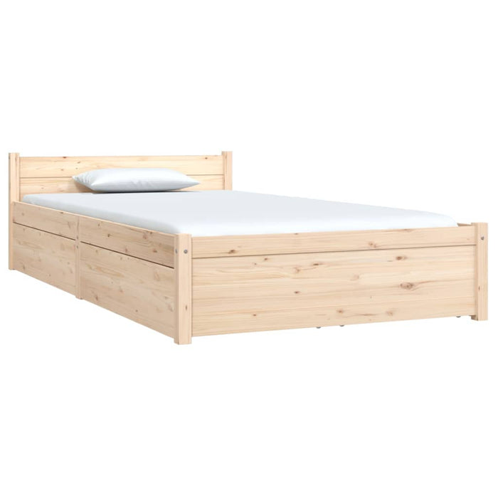 Bed Frame with Drawers 100 cm