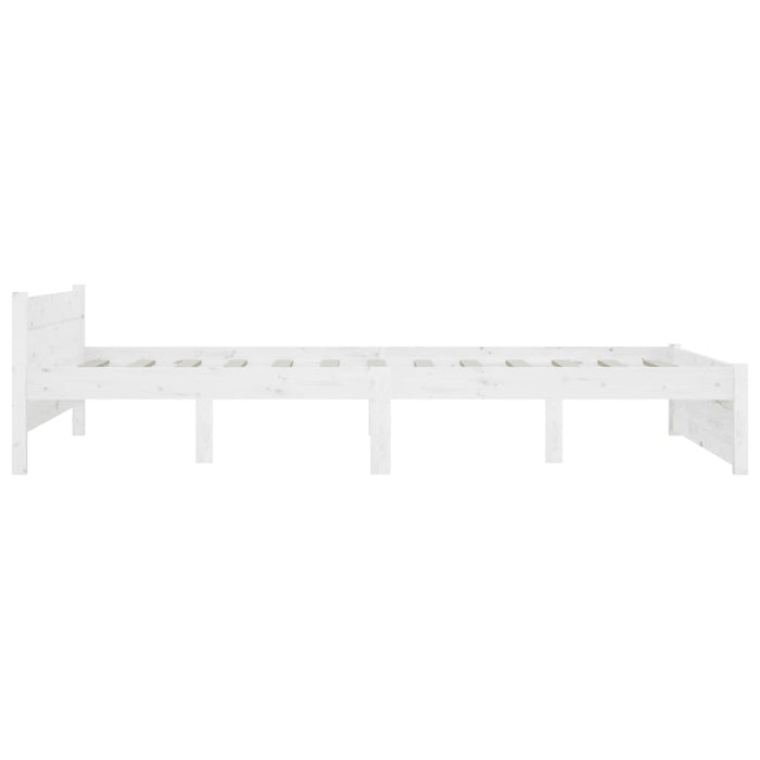 Bed Frame with Drawers White 4FT6 Double