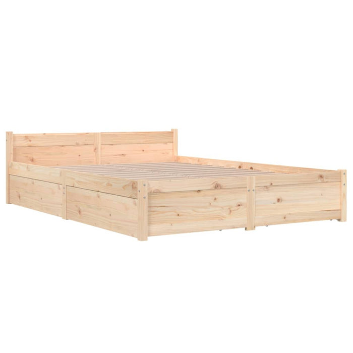 Bed Frame with Drawers 120x200 cm.