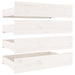 Bed Frame with Drawers White 150x200 cm 5FT King Size.