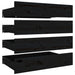 Bed Frame with Drawers Black 150x200 cm 5FT King Size.