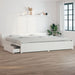 Bed Frame with Drawers White 180x200 cm 6FT Super King.