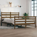 Bed Frame Solid Wood Pine 140x200 cm Honey Brown.