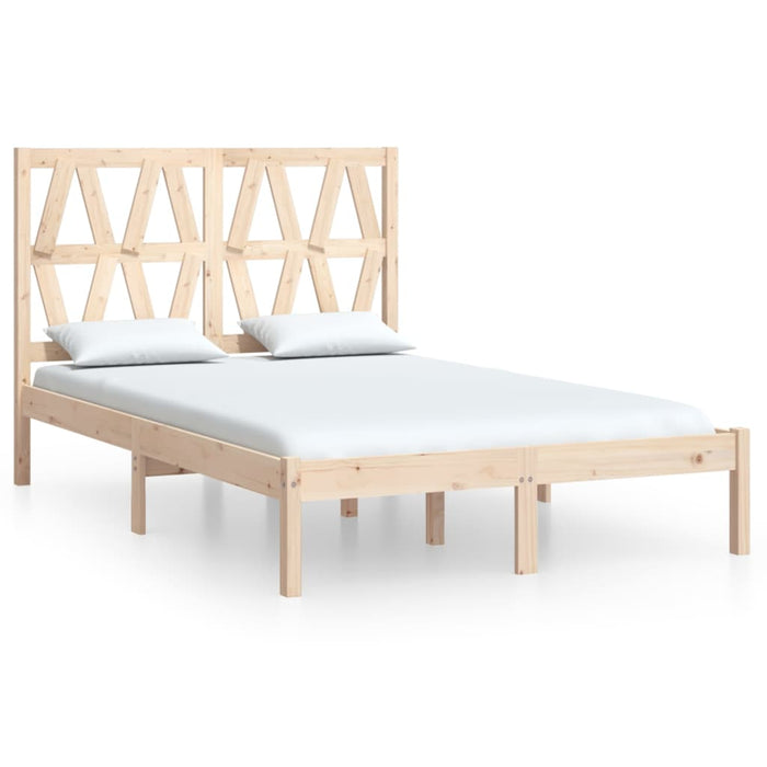 Bed Frame Solid Wood Pine 150x200 cm King Size