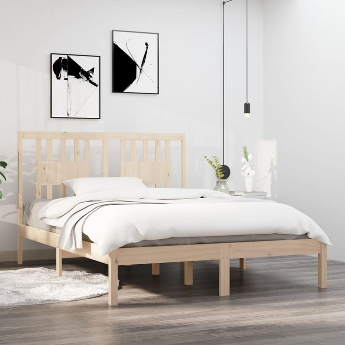 Bed Frame Solid Wood 4FT6 Double