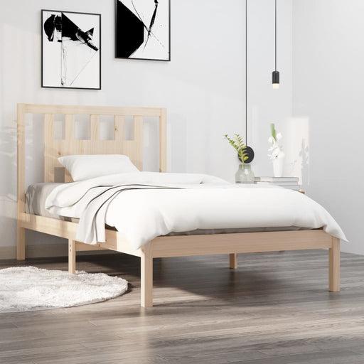 Bed Frame Solid Wood Pine 100x200 cm.