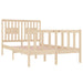 Bed Frame Solid Wood 120x190 cm 4FT Small Double.