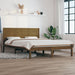 Bed Frame Honey Brown Solid Wood Pine 140x200 cm.