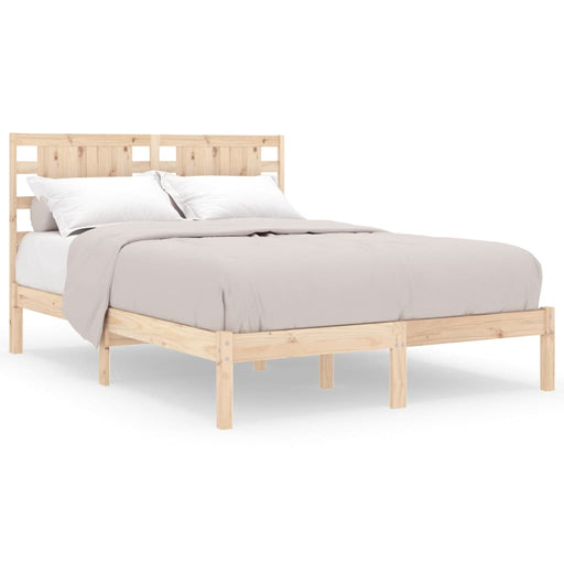 Bed Frame Solid Wood Pine 200x200 cm.
