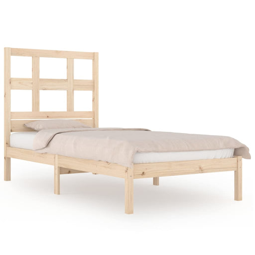 Bed Frame Solid Wood Pine 90x190 cm 3FT Single.