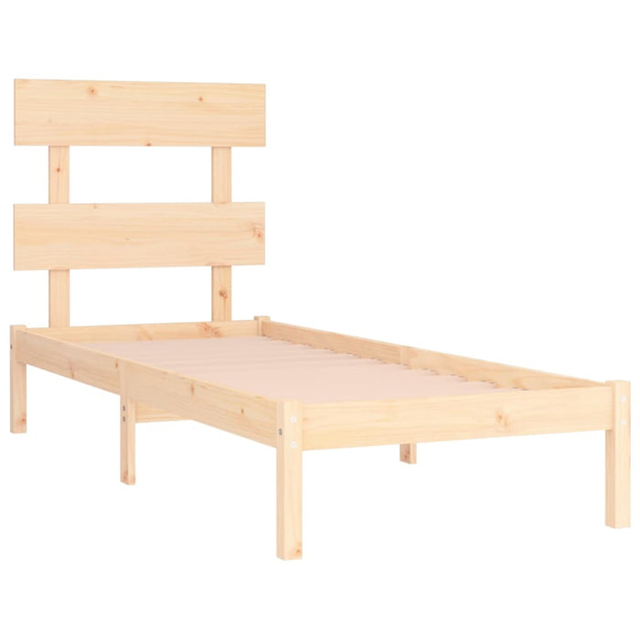 Bed Frame Solid Wood 90x190 cm 3FT6 Single.