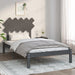 Bed Frame Grey 100x200 cm Solid Wood.