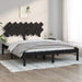 Bed Frame Black 150x200 cm 5FT King Size Solid Wood.