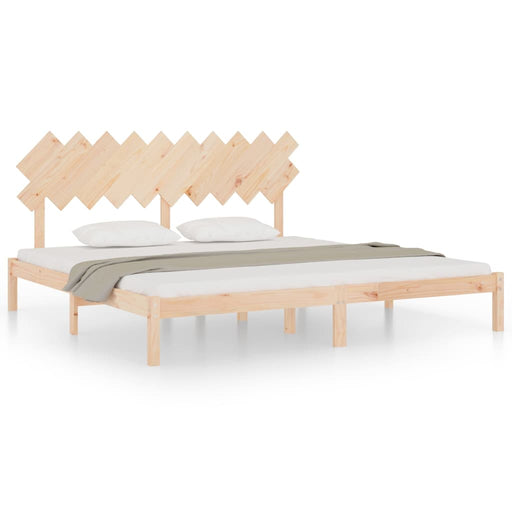 Bed Frame 200x200 cm Solid Wood.