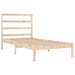 Bed Frame Solid Wood Pine 90x200 cm Single.