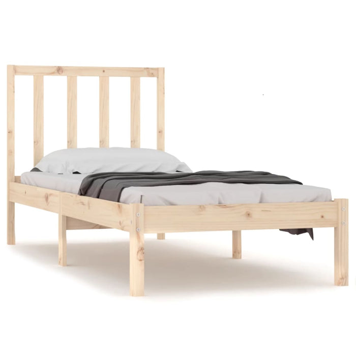 Bed Frame Solid Wood Pine 90x200 cm.