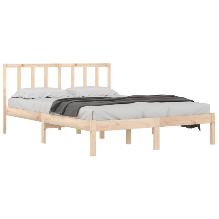Bed Frame Solid Wood Pine 140x190 cm.
