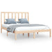 Bed Frame Solid Wood Pine 135x190 cm 4FT6 Double.