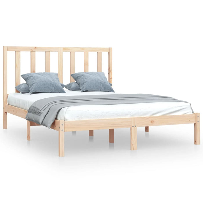 Bed Frame Solid Wood Pine 120 cm