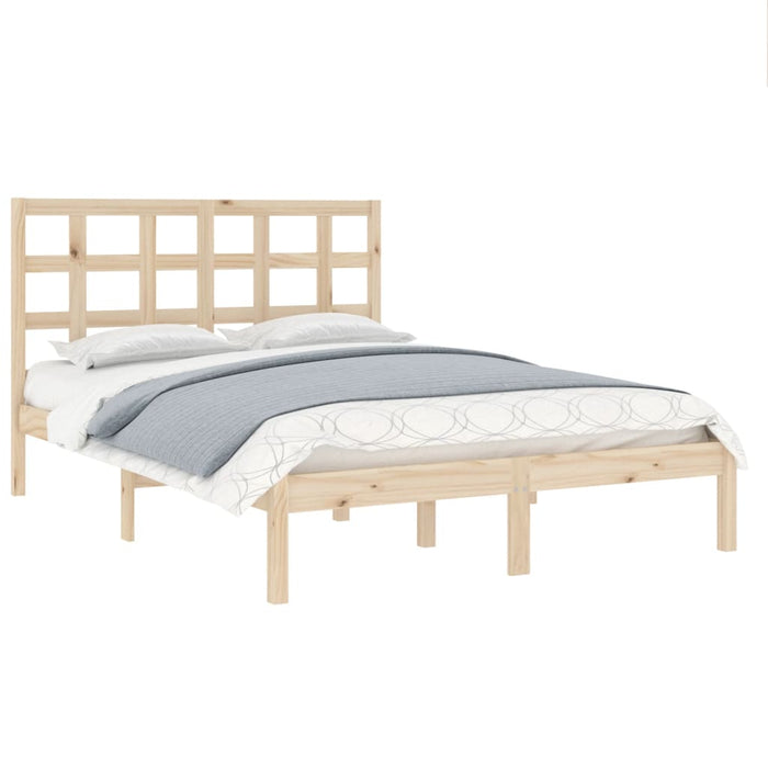Bed Frame Solid Wood 200x200 cm.