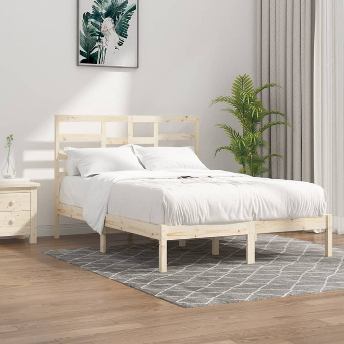 Bed Frame Solid Wood 150x200 cm King Size