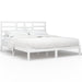 Bed Frame White Solid Wood 180x200 cm 6FT Super King.