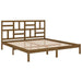 Bed Frame Honey Brown Solid Wood 200x200 cm.