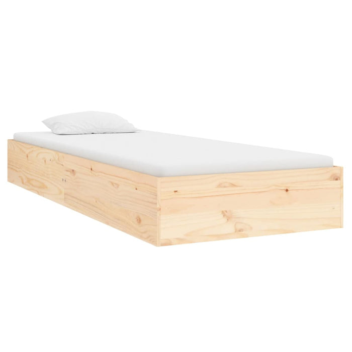 Bed Frame Solid Wood 75x190 cm 2FT6 Small Single.