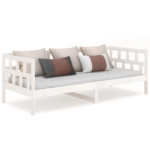 Day Bed White Solid Wood Pine 80x200 cm.