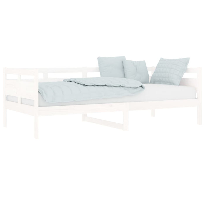 Day Bed White Solid Wood Pine 90x200 cm.