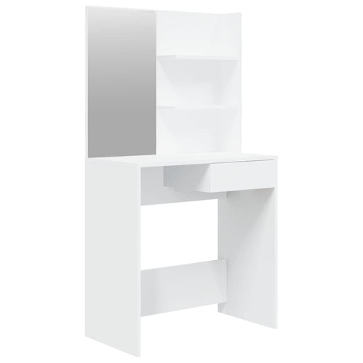 Dressing Table with Mirror White 74.5x40x141 cm.