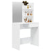 Dressing Table with Mirror White 74.5x40x141 cm.