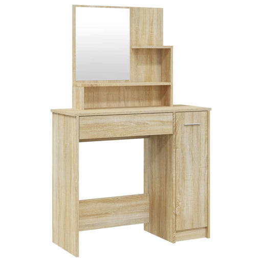 Dressing Table with Mirror Sonoma Oak 86.5x35x136 cm.