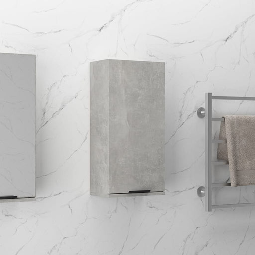 Wall-mounted Bathroom Cabinet Concrete Grey 32x20x67 cm.