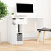 Desk White 100x50x75 cm Engineered Wood.