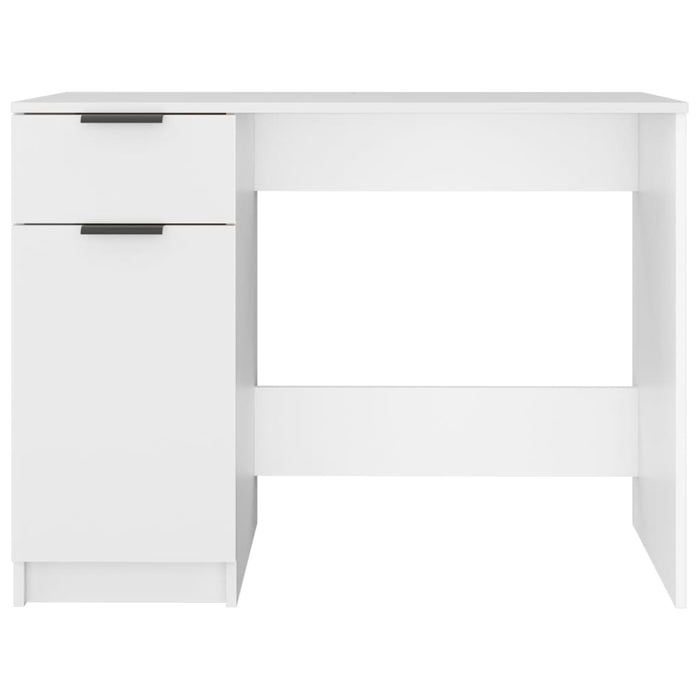 Desk White 100x50x75 cm Engineered Wood.