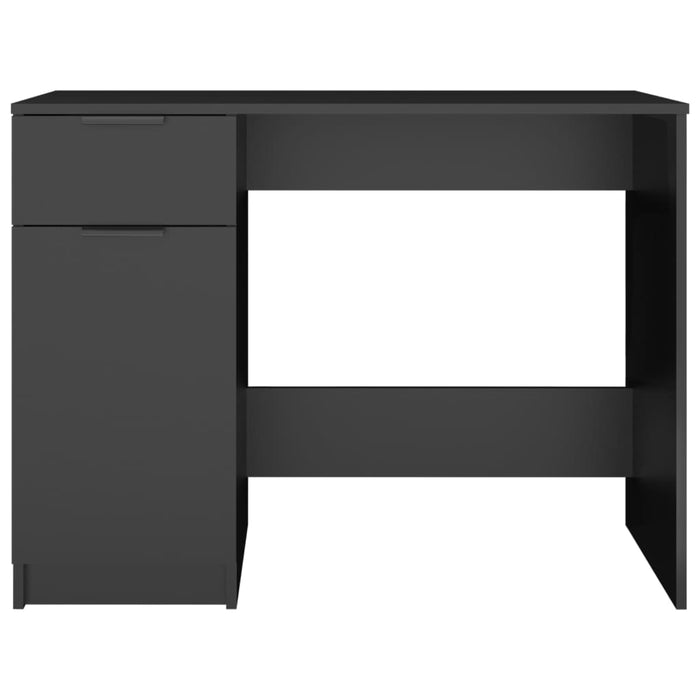 Desk Black Engineered Wood 100 cm