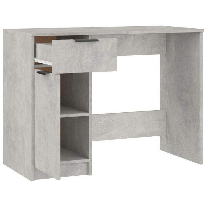 Desk Concrete Grey Engineered Wood 100 cm