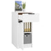 Desk Cabinet White 33.5x50x75 cm Engineered Wood.