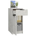 Desk Cabinet Concrete Grey 33.5x50x75 cm Engineered Wood.