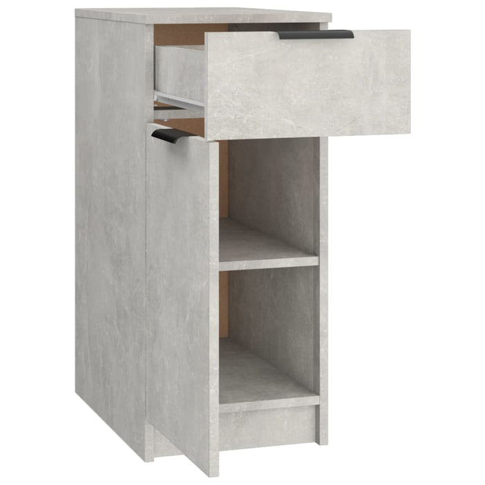 Desk Cabinet Concrete Grey 33.5x50x75 cm Engineered Wood.