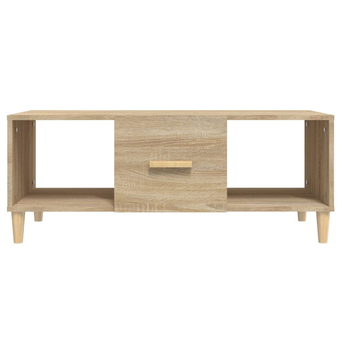 Coffee Table Sonoma Oak 102x50x40 cm Engineered Wood.