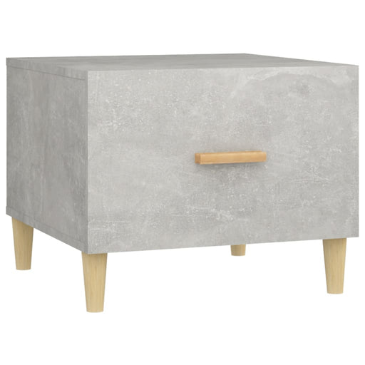 Coffee Table Concrete Grey 50x50x40 cm Engineered Wood.