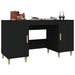 Desk Black 140x50x75 cm Engineered Wood.