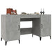 Desk Concrete Grey 140x50x75 cm Engineered Wood.